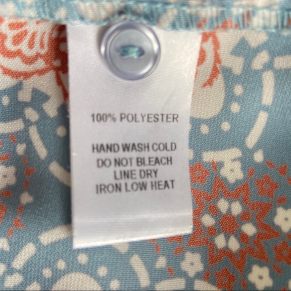 Lulus Secret Paradise Blue Print Shift Dress Sz XS - Picture 8 of 8